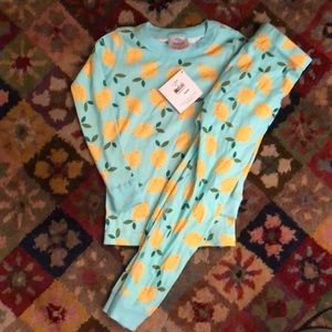Hanna lemon pajamas NWT